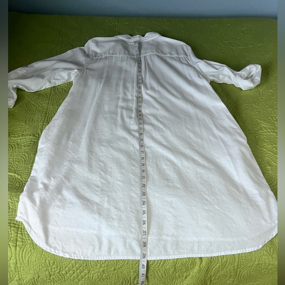 Dash Studio White Collared Cover-up or Tunic Shirt Dress Size XL - Picture 5 of 12